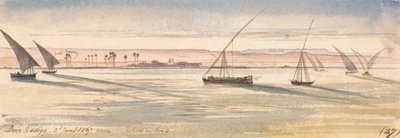Deir Kadige, noon, 2 January 1867 by Edward Lear